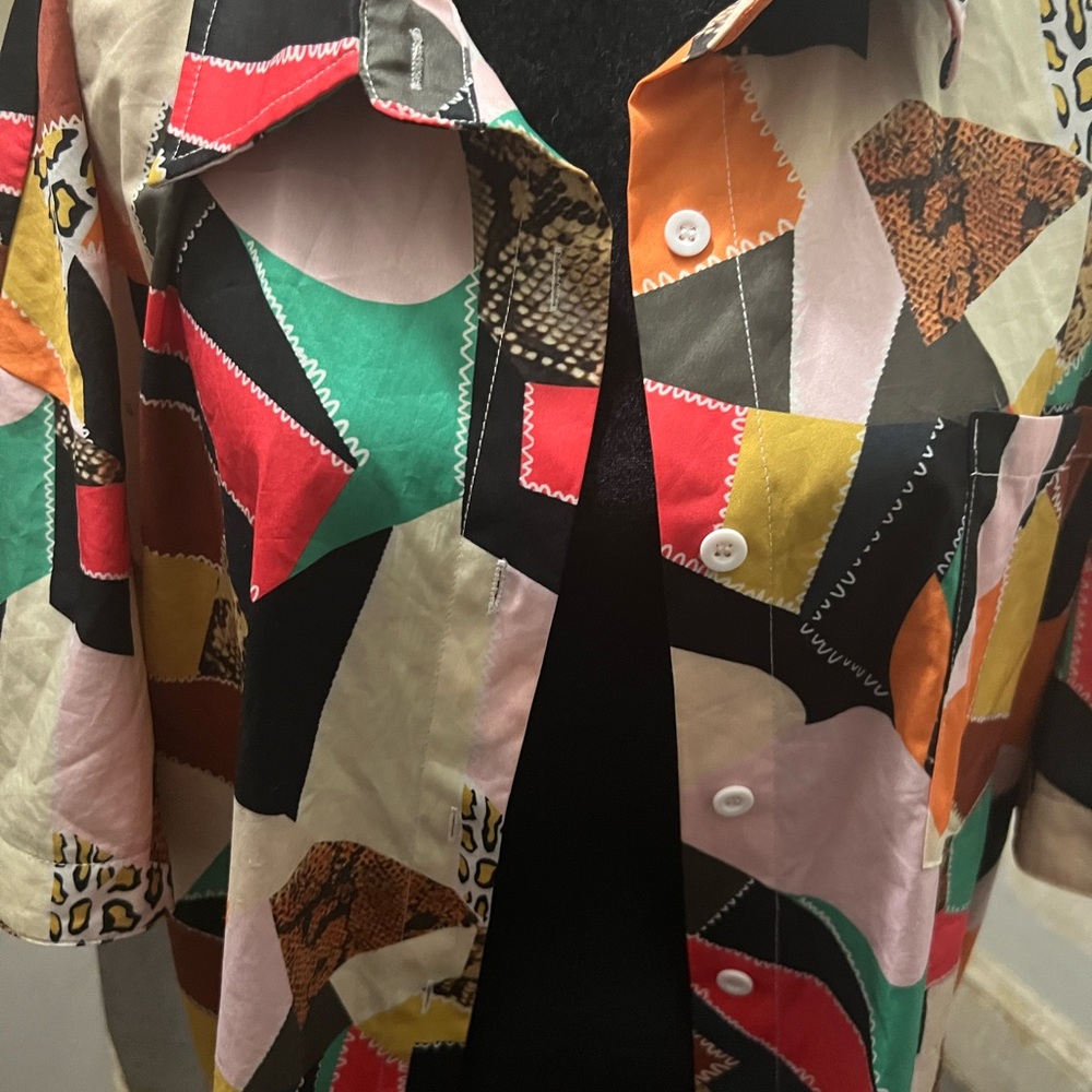 SHEIN Curve Multi Color Blouse